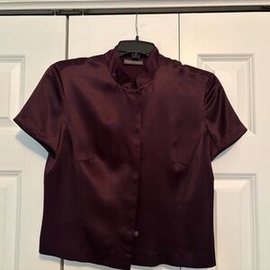 BANANA REPUBLIC Dark Purple Silk Shirt